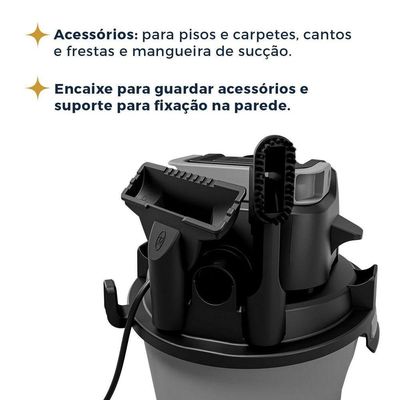 Aspirador De Pó E água Britânia 6L 1500W BAS71 110V
