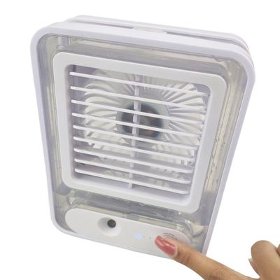 Ventilador Umidificador De Mesa Touch 3 Velocidades Led Usb Portatil Silencioso