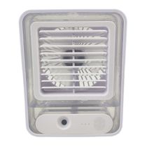 Ventilador Umidificador 3 Velocidades Touch Usb Led Silencioso Portatil