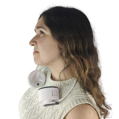 Ventilador De Pescoço Esporte 5 Velocidades Usb Bateria Recarregavel