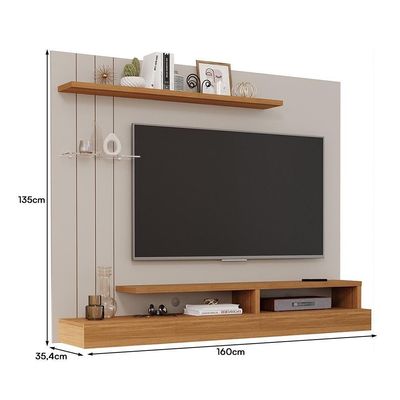 Painel Suspenso Valência Plus Off White-nature Para Até 50? - Permóbili Off White-nature