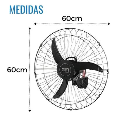 Ventiladores De Parede Tron Oscilante 60cm 140w - Bivolt