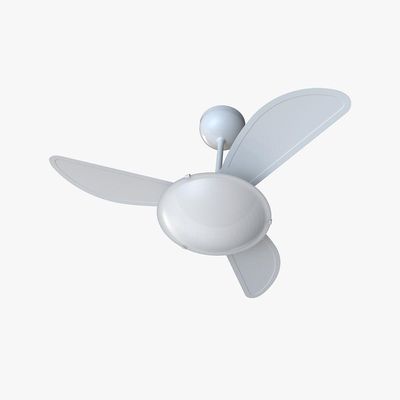 Ventilador De Teto Ventisol Sunny Inverter Com Controle Branco Bivolt