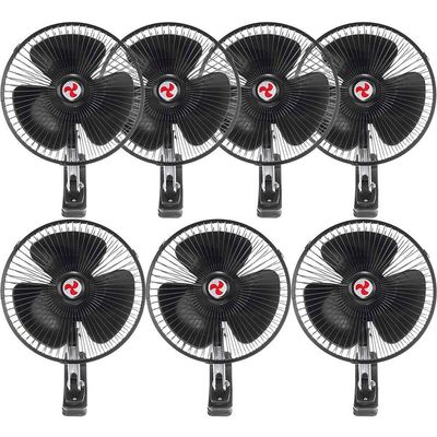 Kit 7 Mini Ventilador Veicular Carro Caminhão ônibus De 20cm