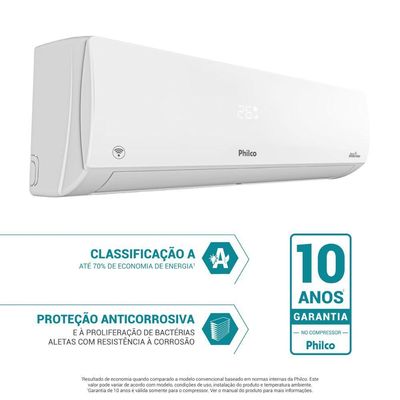 Ar-condicionado Philco Split HW Inverter 18000 Btu/h Frio PAC18000IFM15 Branco 220V