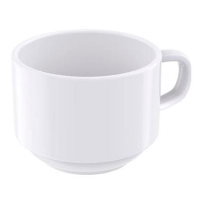 Conjunto com 6 Xícaras e Pires para Chá Tramontina Paola em Porcelana Branca - 240 ml