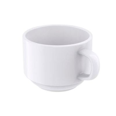 Conjunto com 6 Xícaras e Pires para Chá Tramontina Paola em Porcelana Branca - 240 ml