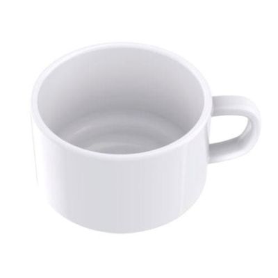 Conjunto com 6 Xícaras e Pires para Chá Tramontina Paola em Porcelana Branca - 240 ml