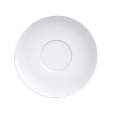 Conjunto com 6 Xícaras e Pires para Chá Tramontina Paola em Porcelana Branca - 240 ml