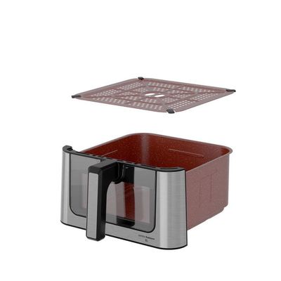 Air Fryer Britânia 8L Redstone Visor Glass BAF80A 220V
