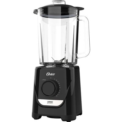 Liquidificador Oster OLIQ520 Preto com Copo de Vidro, 1250W e 10 Velocidades Preto / 110
