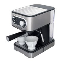 Cafeteira Espresso Black+Decker CE1100G Gourmand Gris 1100W Multifunções 1,5L Inox