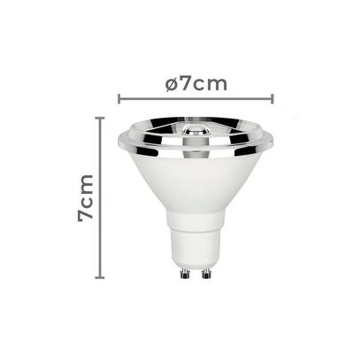 Lâmpada Led Nordecor Ar70 Dimerizável 4,8w Gu10 Alto Irc 95 127v 2700k Luz Amarela