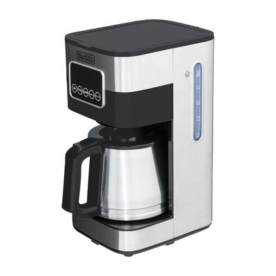 Cafeteira Elétrica Black+Decker CM350G Gourmand Gris 1,5L Programável Inox Preto,Inox / 110