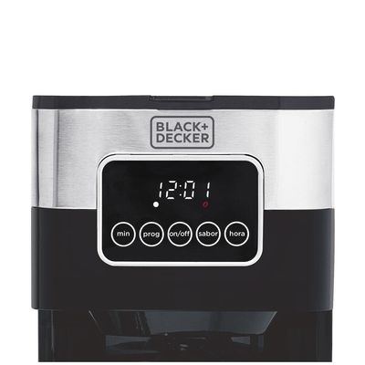 Cafeteira Elétrica Black+Decker CM350G Gourmand Gris 1,5L Programável Inox Preto,Inox / 110