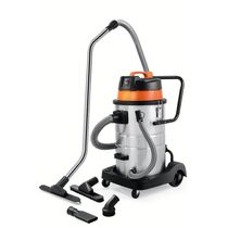 Aspirador Pó Sólidos Líquidos 220 V 1400 W Tanque Aço Inox Capacidade 50 Litros Tramontina Pro
