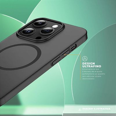 Capa para iPhone 15 Pro Max - Crystal Slim Magsafe Titanium