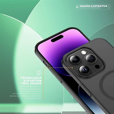 Capa para iPhone 15 Pro Max - Crystal Slim Magsafe Titanium