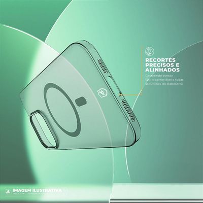 Capa para iPhone 15 Pro Max - Crystal Slim Magsafe Titanium