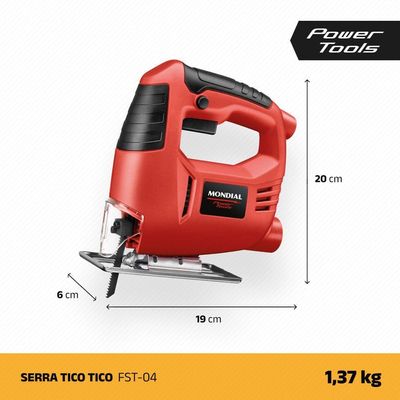 Serra Tico-tico 3000 Gpm Mondial Vermelho 450w - Fst-04 220v