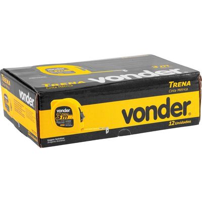 Trena Curta De Aço 3 M X 12,5 Mm Caixa Com 12 Vonder