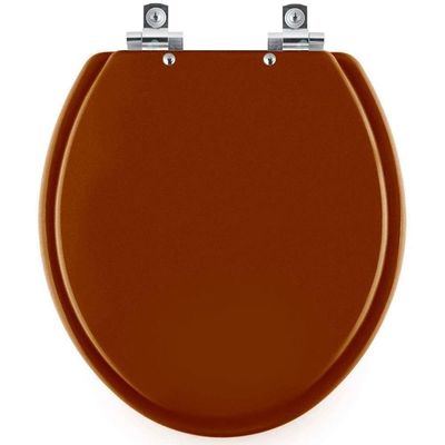 Assento Sanitário Soft Close Lirio Caramelo Para Vaso Celite