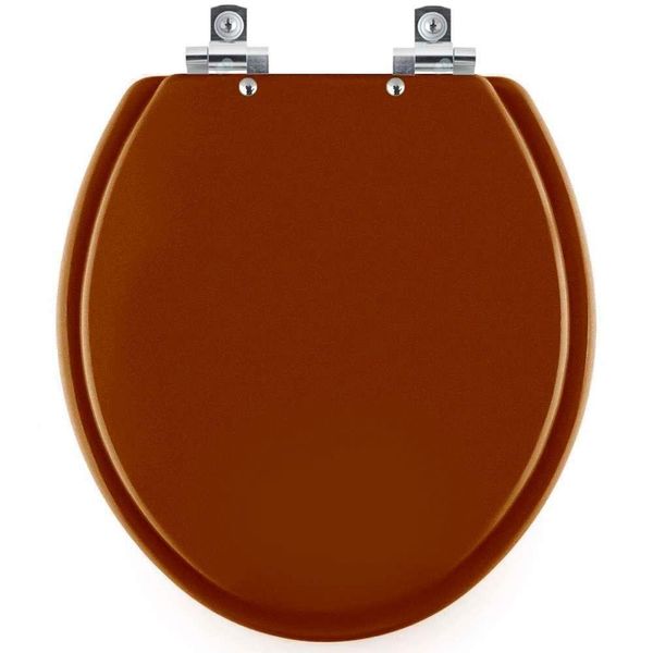 Assento Sanitário Soft Close Lirio Caramelo Para Vaso Celite