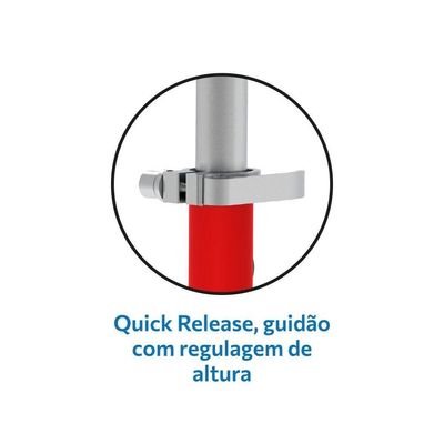 Patinete Skatenet Infantil Led Ajustável Azul Bandeirante