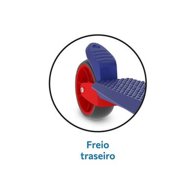 Patinete Skatenet Infantil Led Ajustável Azul Bandeirante