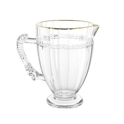 Jarra De Cristal Ecológico 1,3 L Com Fio De Ouro Imperial Lyor