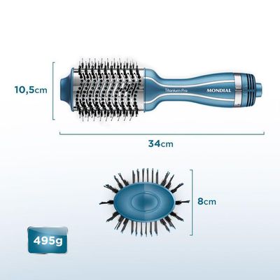 Escova Secadora Mondial Azul Es-28 Bivolt