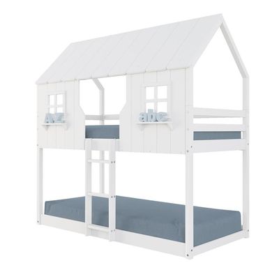 Beliche Montessoriano Casinha Encantada Madeira Maciça Branco | Housin