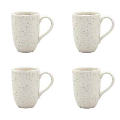 Conjunto De Canecas 04 Peças Flat Chuvisco 350 Ml Oxford