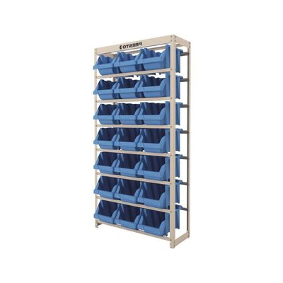 Estante Gaveteiro Com 21 Gavetas N7 Azul E Bege Presto