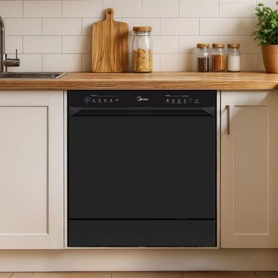 Lava Louças 8 Serviços Preta Touch Plus Midea MDWTF08B1 110V