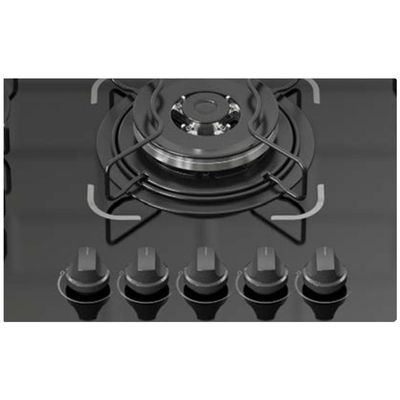Cooktop 5 Bocas Essencial Itatiai Mesa De Vidro à Gás Bivolt Preto