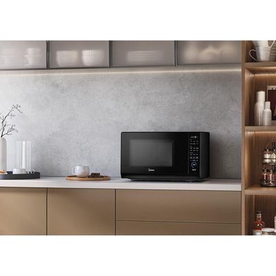 Microondas 35 Litros Mastercook Com Display Digital Midea Preto 220V
