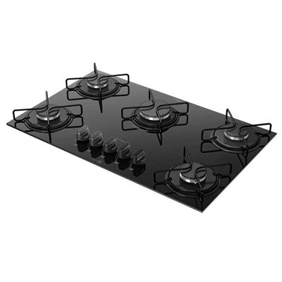 Cooktop 5 Bocas Agile Up Acendimento Automático Atlas Preto Bivolt