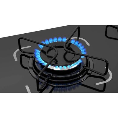 Cooktop 4 Bocas Essencial Itatiai Mesa De Vidro à Gás Bivolt Preto