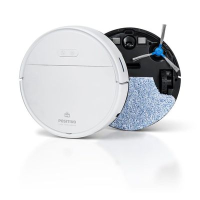 Smart Robô Aspirador Wi-Fi PRA10 Positivo Casa Inteligente - Varre, Aspira e Passa Pano