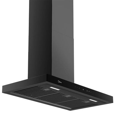 Coifa De Parede 90cm Black Inox Smart Pro Touch Midea MH90M77ET22BW2 220V