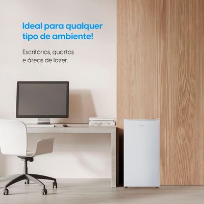 Frigobar 93 Litros Elgin Porta Reversível Compartimento Extra Frio BAFN093D1NA Branco 110V