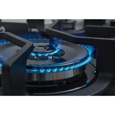 Cooktop A Gás Fischer 5 Bocas Tripla Chama Infinity Com Trempe De Ferro Fundido Mesa Vidro Bivolt