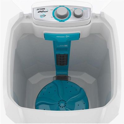 Máquina De Lavar Roupas Praxis Tanquinho Semiautomático Inverter 22kg LRSP22 Branca 110V
