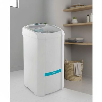 Máquina De Lavar Roupas Praxis Tanquinho Semiautomático Inverter 22kg LRSP22 Branca 110V