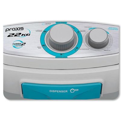 Máquina De Lavar Roupas Praxis Tanquinho Semiautomático Inverter 22kg LRSP22 Branca 110V
