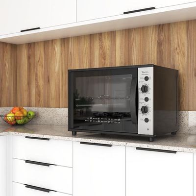 Forno Terim Elétrico Bancada Smart60 Black Com Espeto 60l Preto 220V