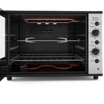Forno Terim Elétrico Bancada Smart60 Black Com Espeto 60l Preto 220V