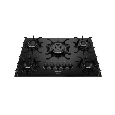 Cooktop A Gás Itatiaia Itamaster 5 Bocas Tripla Chama Preto Bivolt