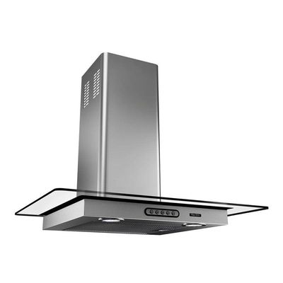 Coifa Vidro Reto Parede Inox 70cm-5 Bocas Terim 220V